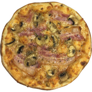 Bacon, xampinyons i G. Padano